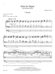Suite for Organ with Minimal Pedal (Downloadable)
