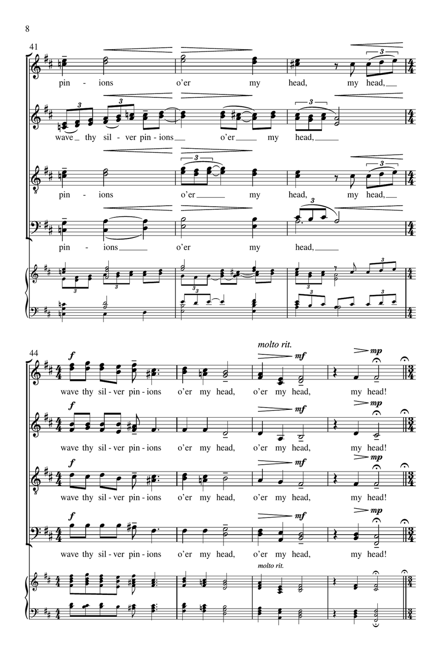 Thy Silver Pinions Thy Silver Pinions Divisi scores gallery preview page 7