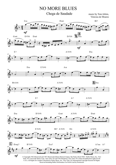 Chega De Saudade (no More Blues)