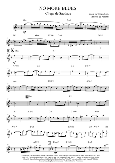 Chega De Saudade (no More Blues)