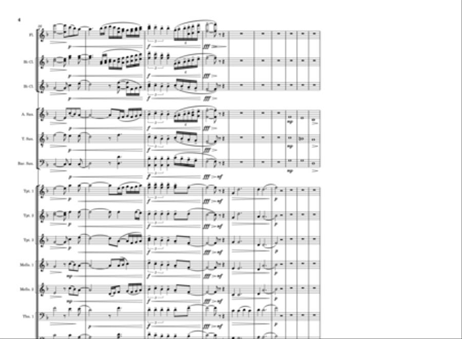 Hide And Seek Marching Band scores gallery preview page 4