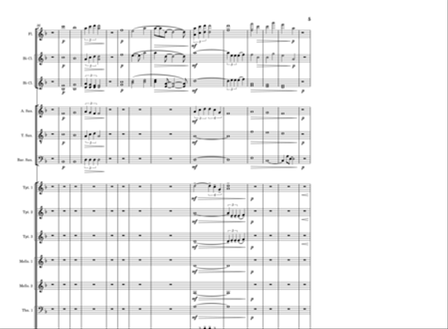 Hide And Seek Marching Band scores gallery preview page 5