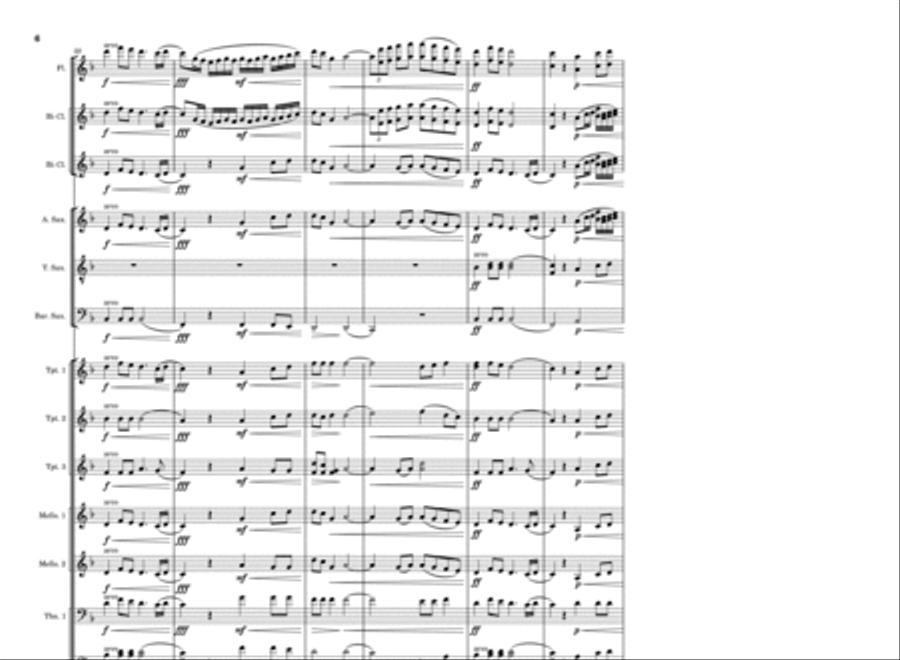 Hide And Seek Marching Band scores gallery preview page 6