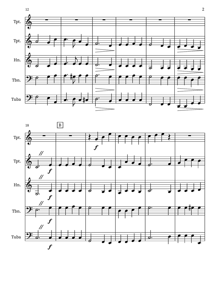 The Church's One Foundation Small Ensemble scores gallery preview page 2