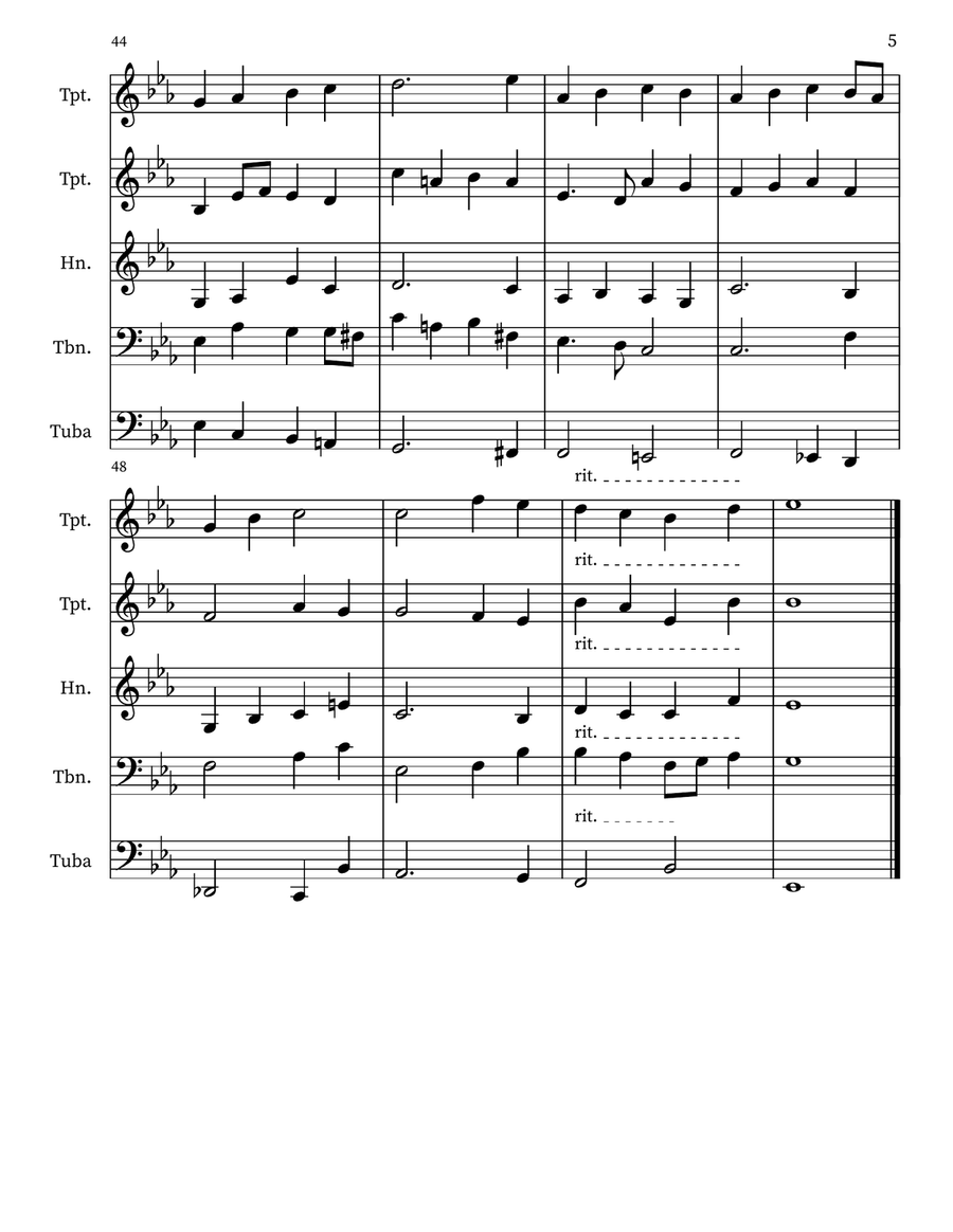 The Church's One Foundation Small Ensemble scores gallery preview page 5