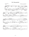 Shenandoah, Piano