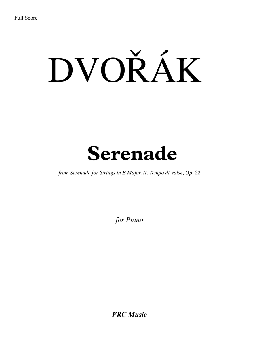Serenade for Strings in E Major, II. Tempo di Valse, Op. 22 (for Piano Solo) String Orchestra scores gallery preview page 2
