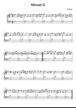Minueto G Bach Easy Piano