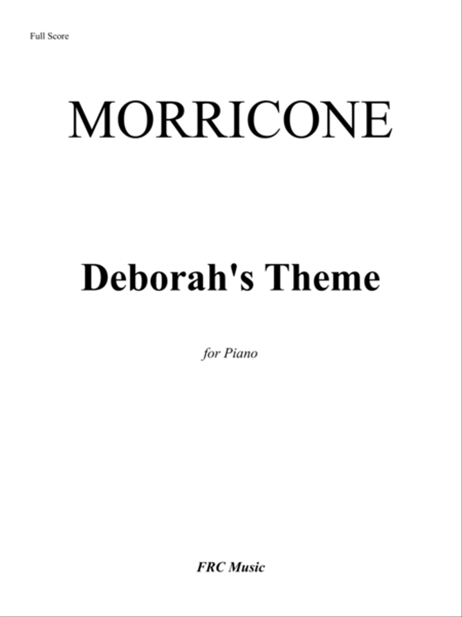 Deborah's Theme Piano Solo scores gallery preview page 2