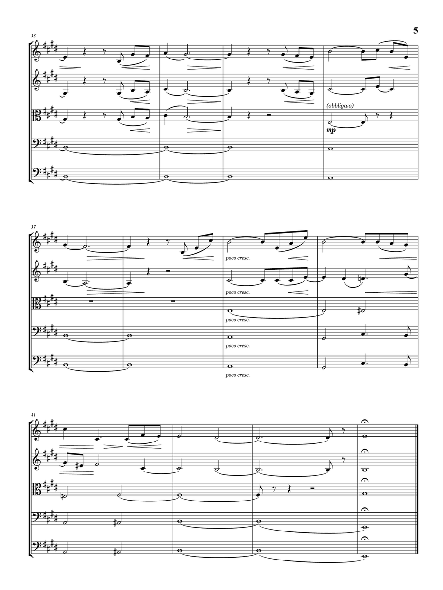 E Piu Ti Penso String Orchestra scores gallery preview page 6