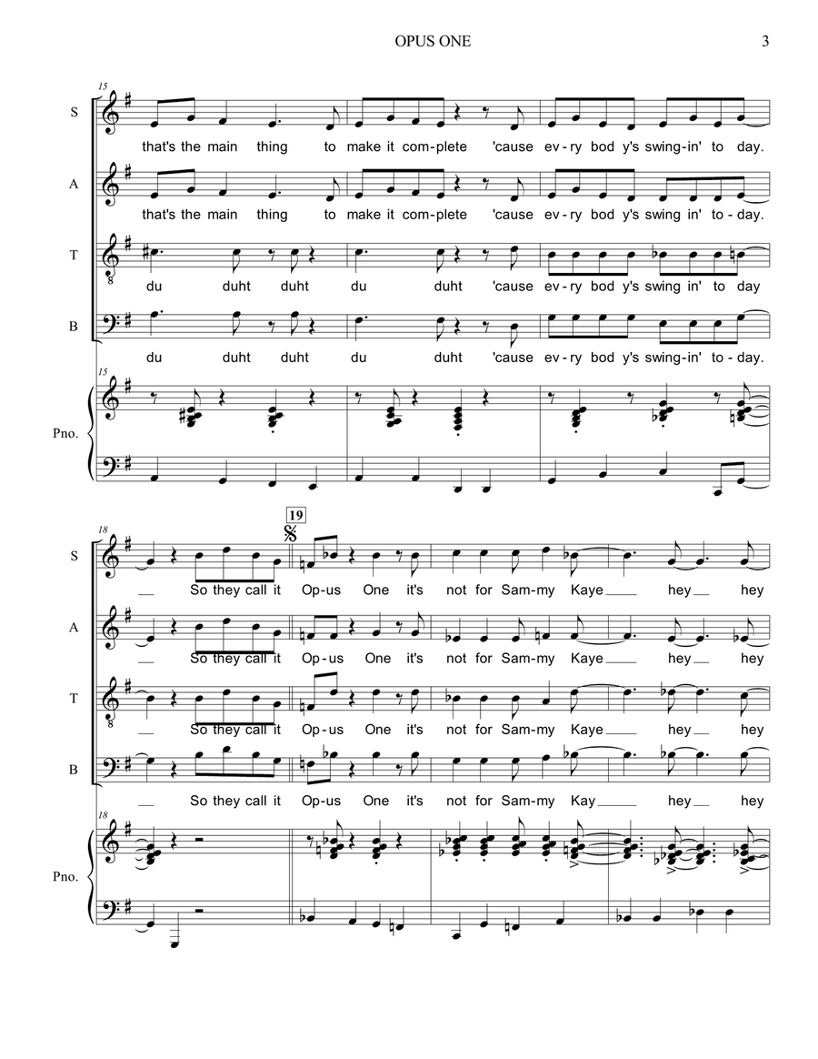 Opus One Opus One 4-Part scores gallery preview page 3
