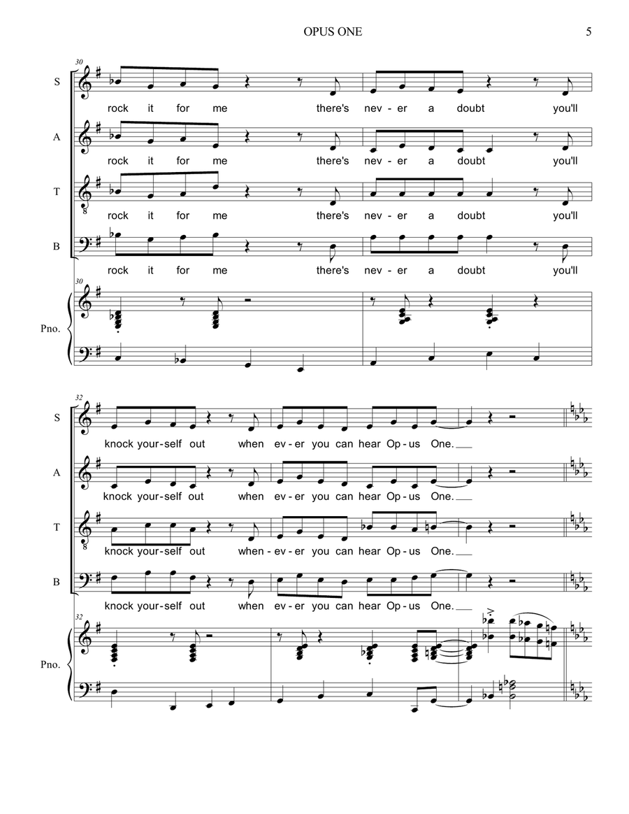 Opus One Opus One 4-Part scores gallery preview page 5