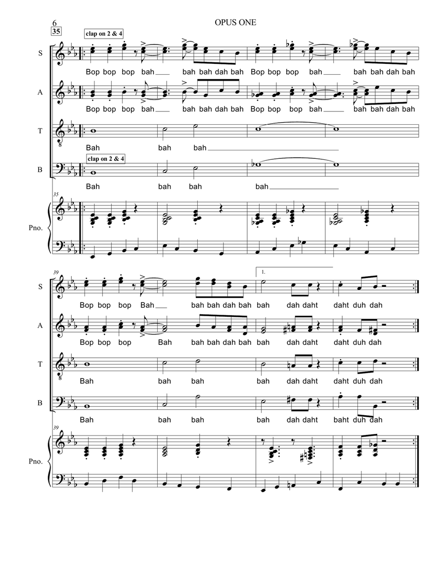 Opus One Opus One 4-Part scores gallery preview page 6
