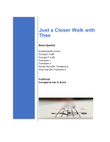 Just a Closer Walk with Thee (for Brass Quartet)
