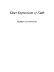 Three Expressions of Faith