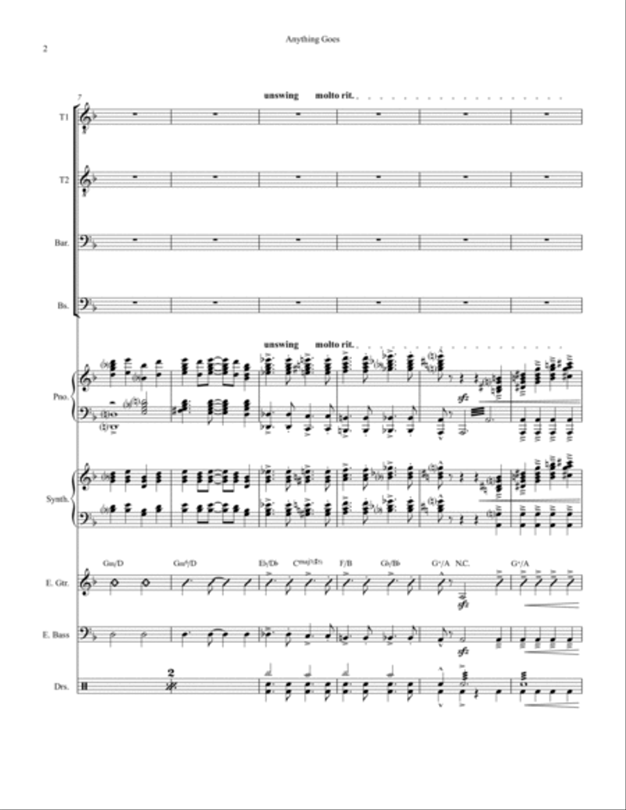 Anything Goes Small Ensemble scores gallery preview page 2