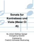 Sonata für Kontrabass und Viola (Meier CI /6)