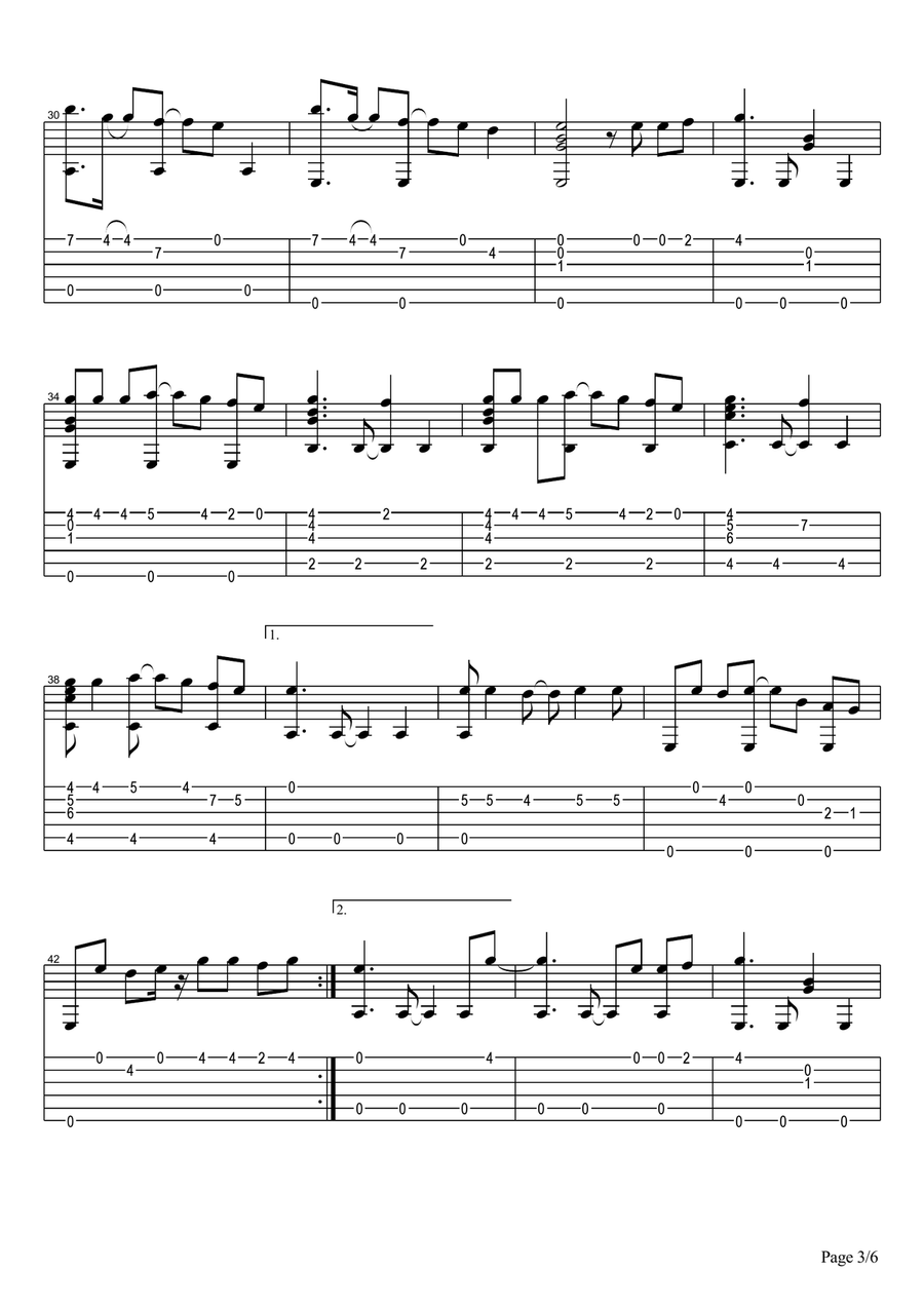 Photograph Photograph Acoustic Guitar scores gallery preview page 3