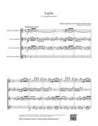 Layla Saxophone Quartet scores gallery preview page 5