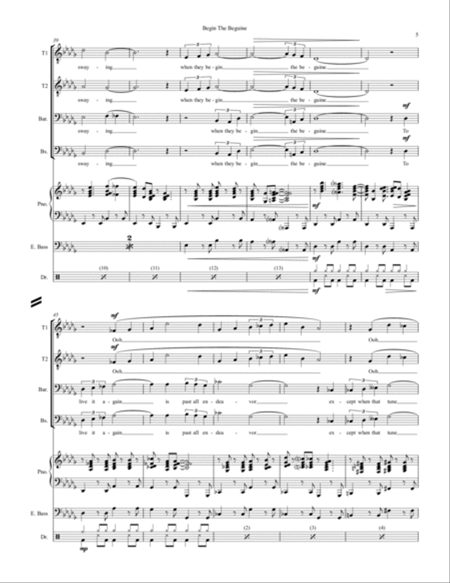 Begin The Beguine Small Ensemble scores gallery preview page 5