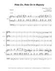 Ride On, Ride On In Majesty (Brass Quartet and Organ - Alternate Version) mini preview