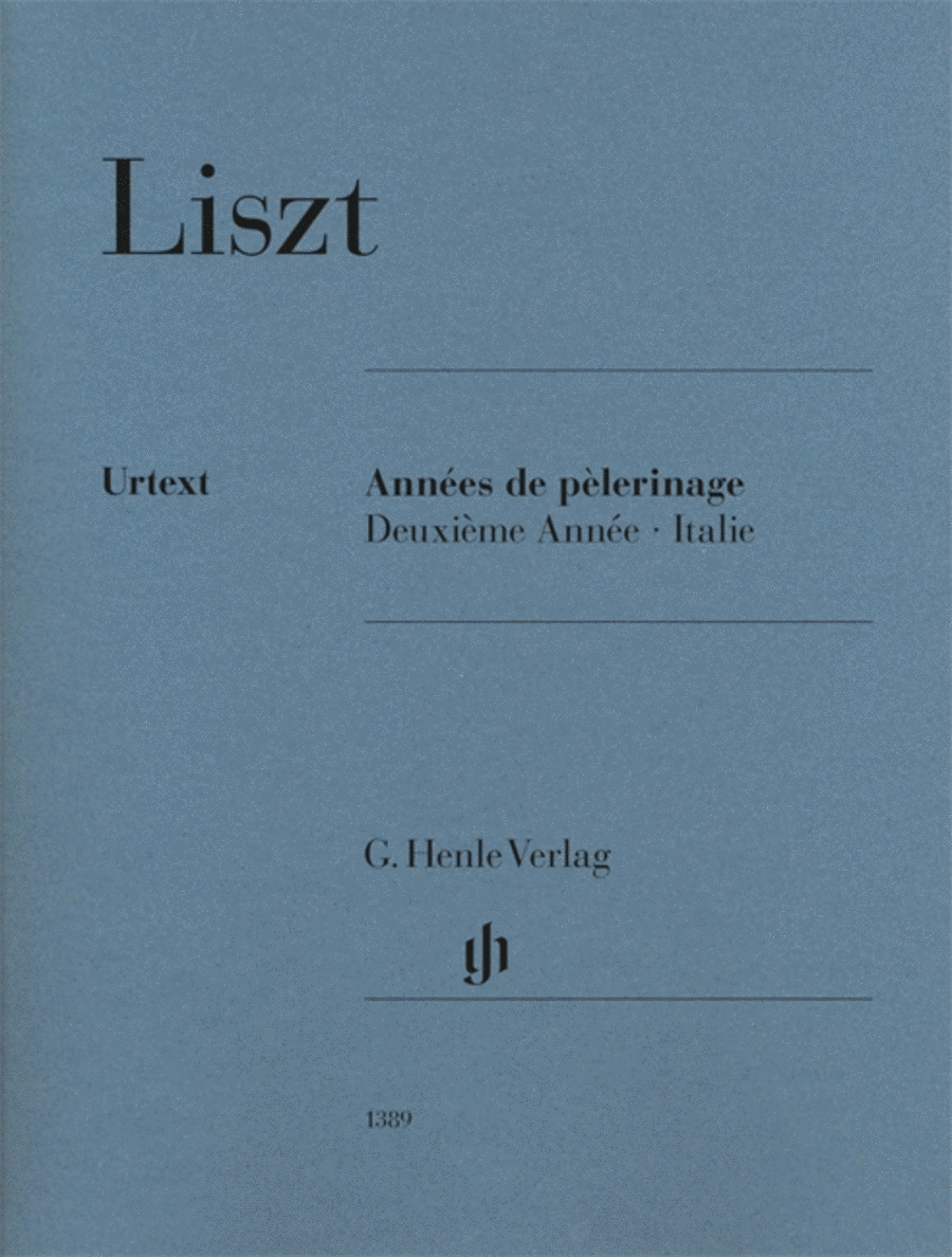 Annees De Pelerinage Annees De Pelerinage Piano Solo scores gallery preview page 1
