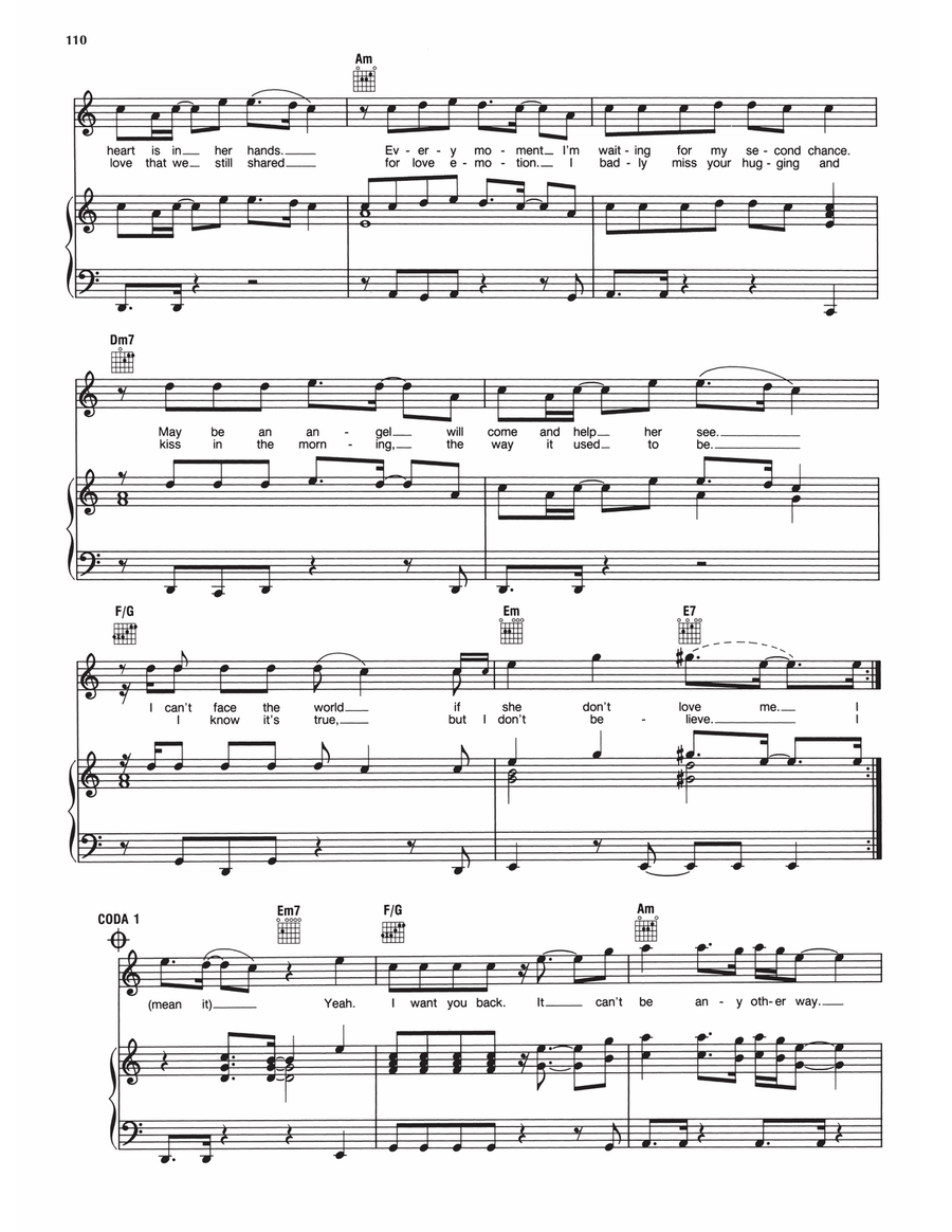 I Really Didn't Mean It Piano, Vocal, Guitar scores gallery preview page 4