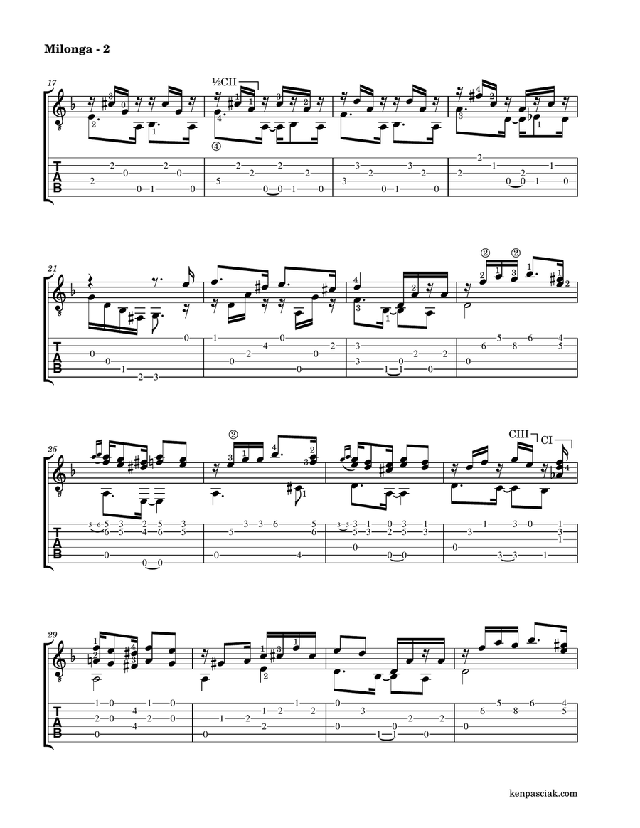 De Milonga De Milonga Acoustic Guitar scores gallery preview page 4