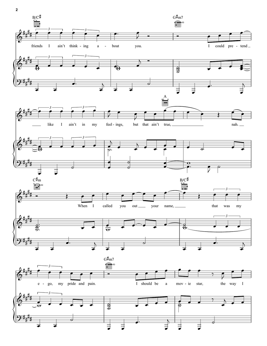 Put On A Smile Piano, Vocal, Guitar scores gallery preview page 2