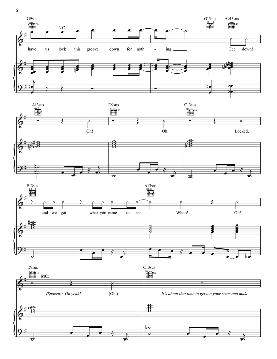 Silk Sonic Intro Silk Sonic Intro Piano, Vocal, Guitar scores gallery preview page 2