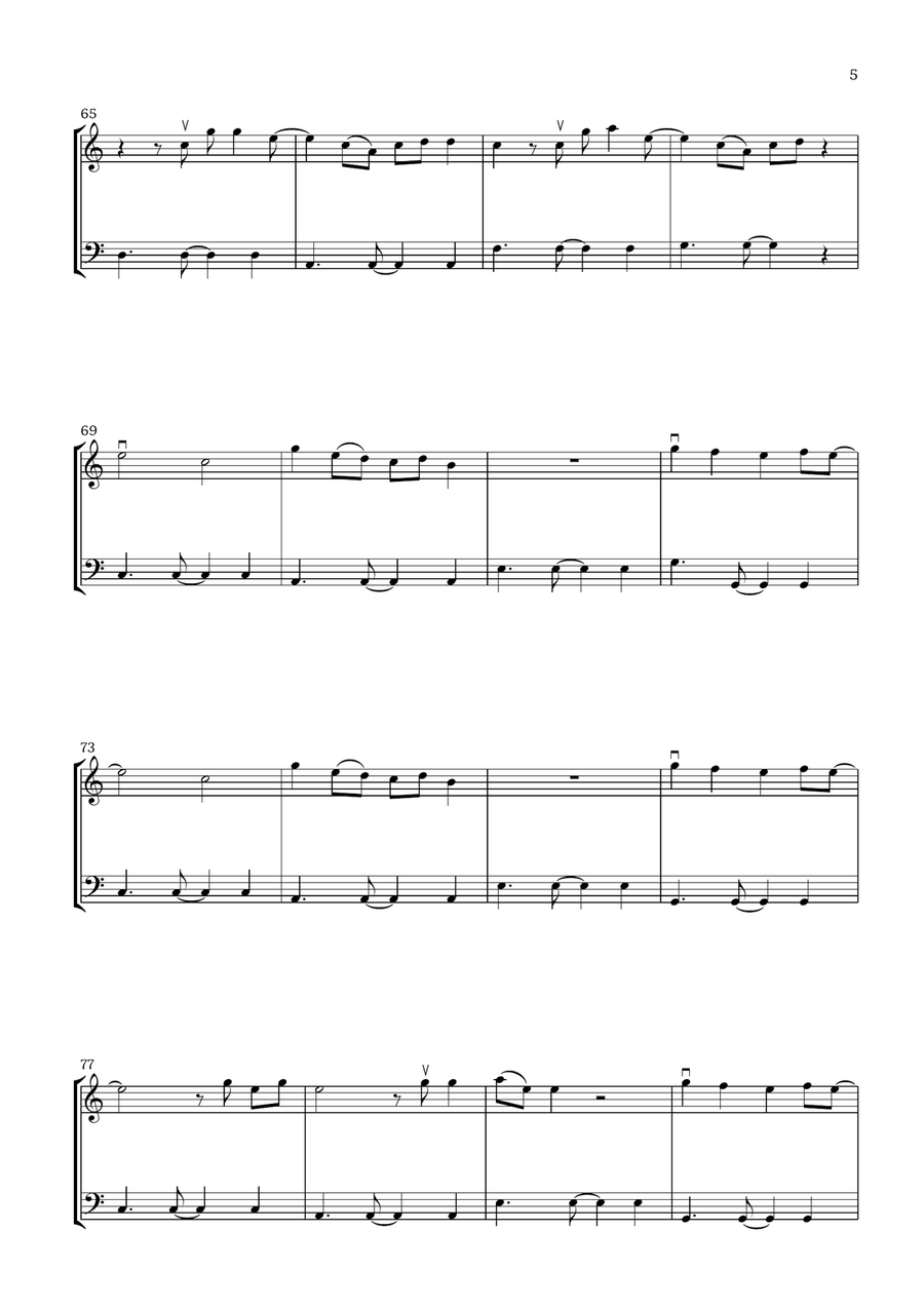 Save Your Tears String Duet scores gallery preview page 5