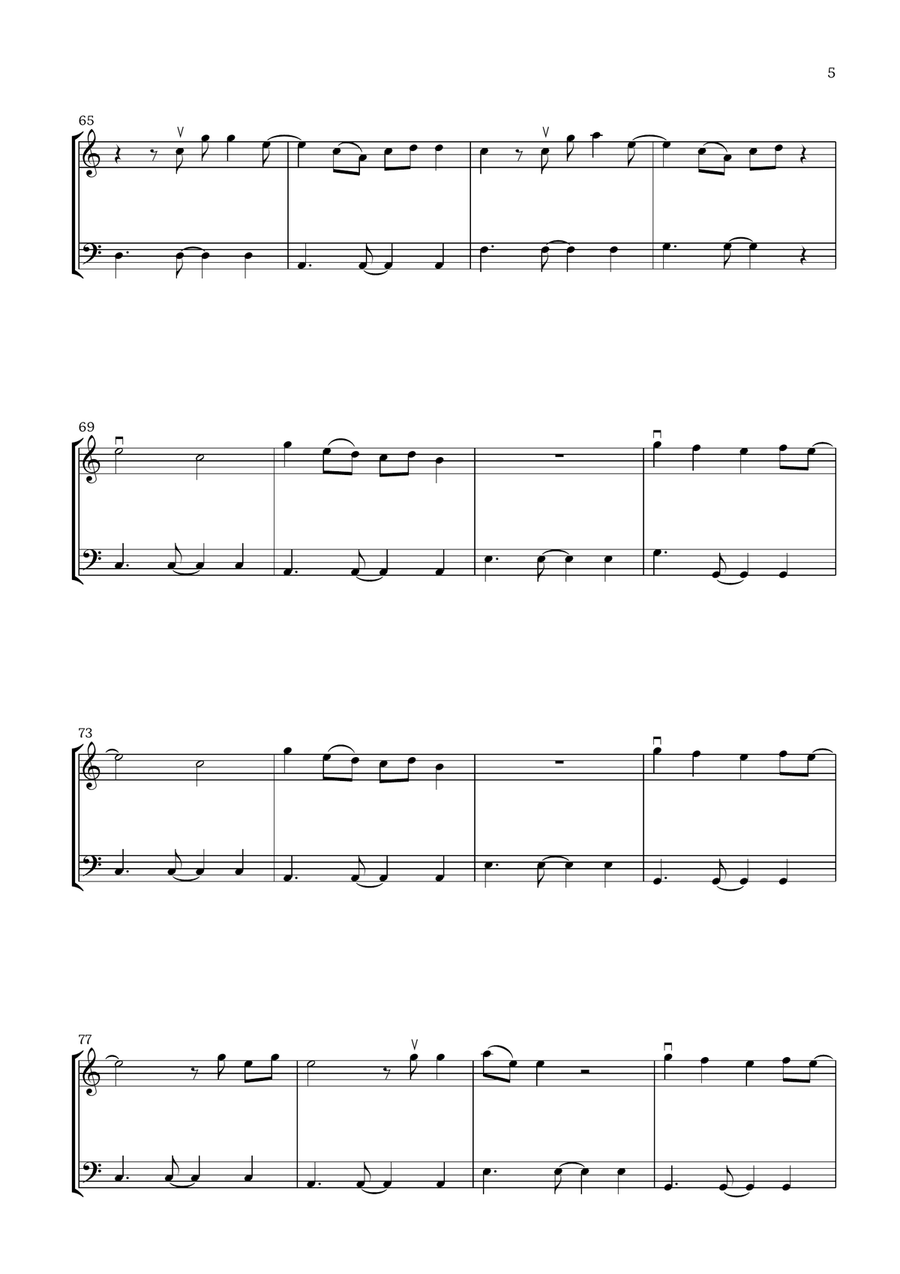 Save Your Tears String Duet scores gallery preview page 5
