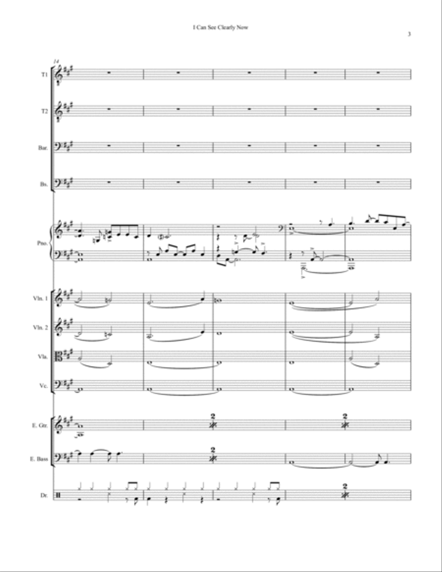 I Can See Clearly Now Large Ensemble scores gallery preview page 3