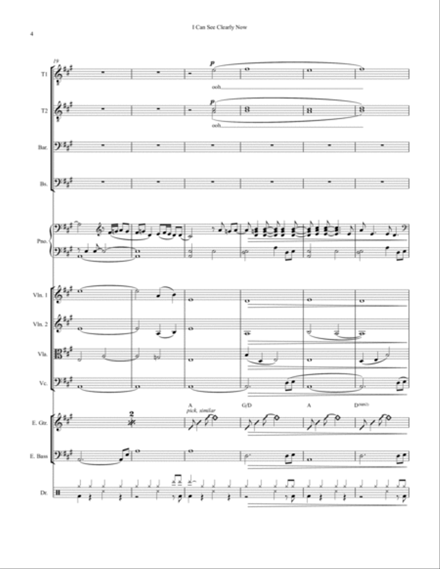 I Can See Clearly Now Large Ensemble scores gallery preview page 4
