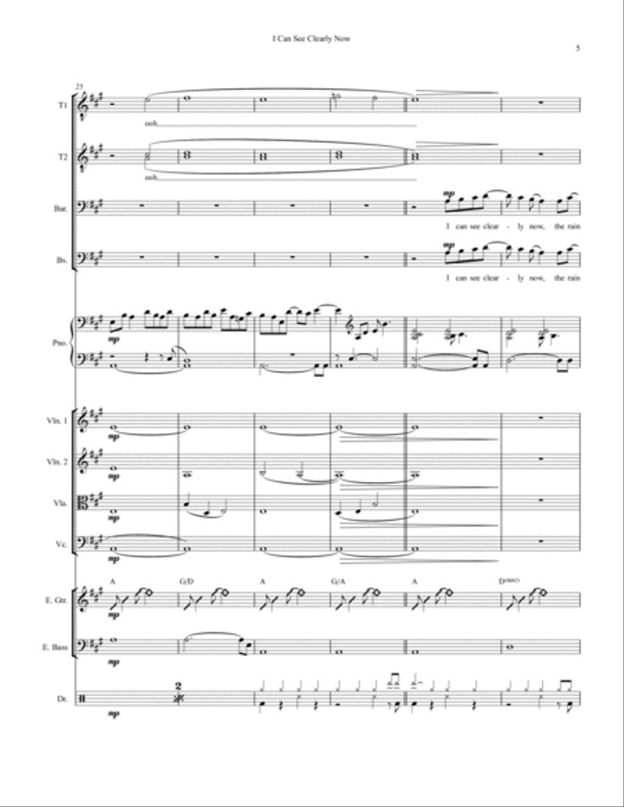 I Can See Clearly Now Large Ensemble scores gallery preview page 5