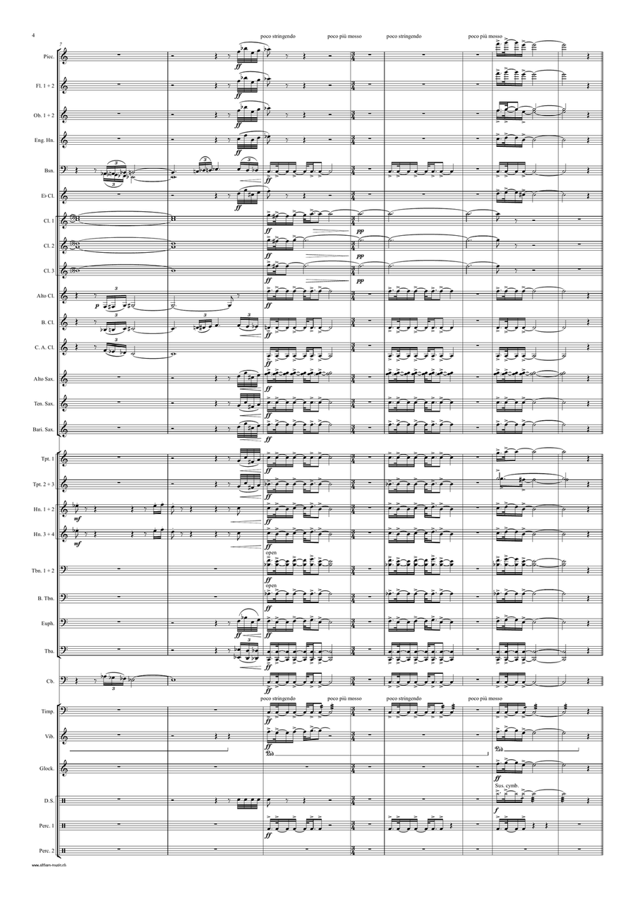 Folia obscura Concert Band scores gallery preview page 5