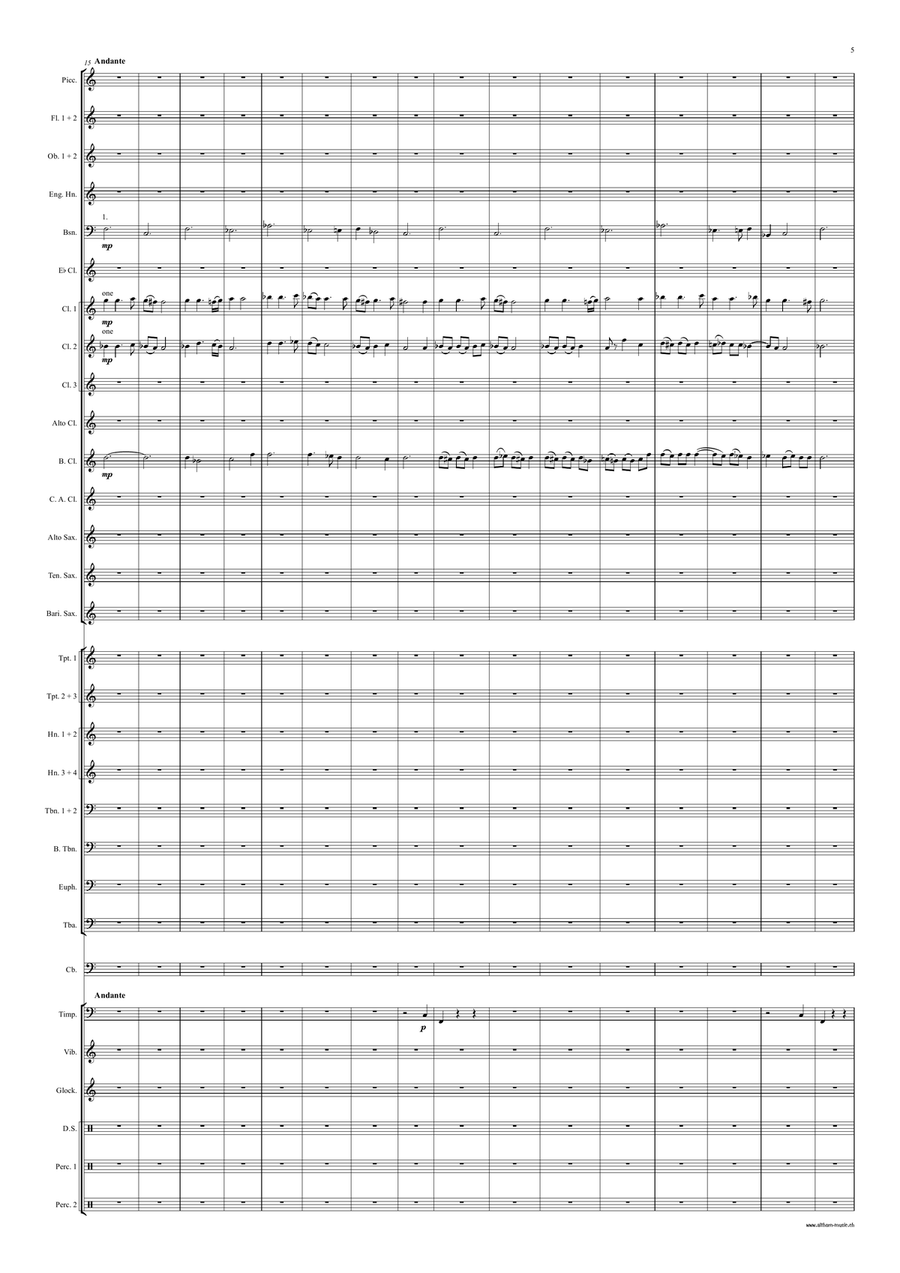 Folia obscura Concert Band scores gallery preview page 6