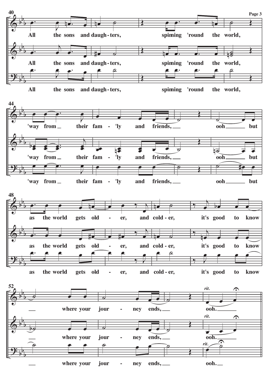 I Still Call Australia Home I Still Call Australia Home 3-Part scores gallery preview page 3