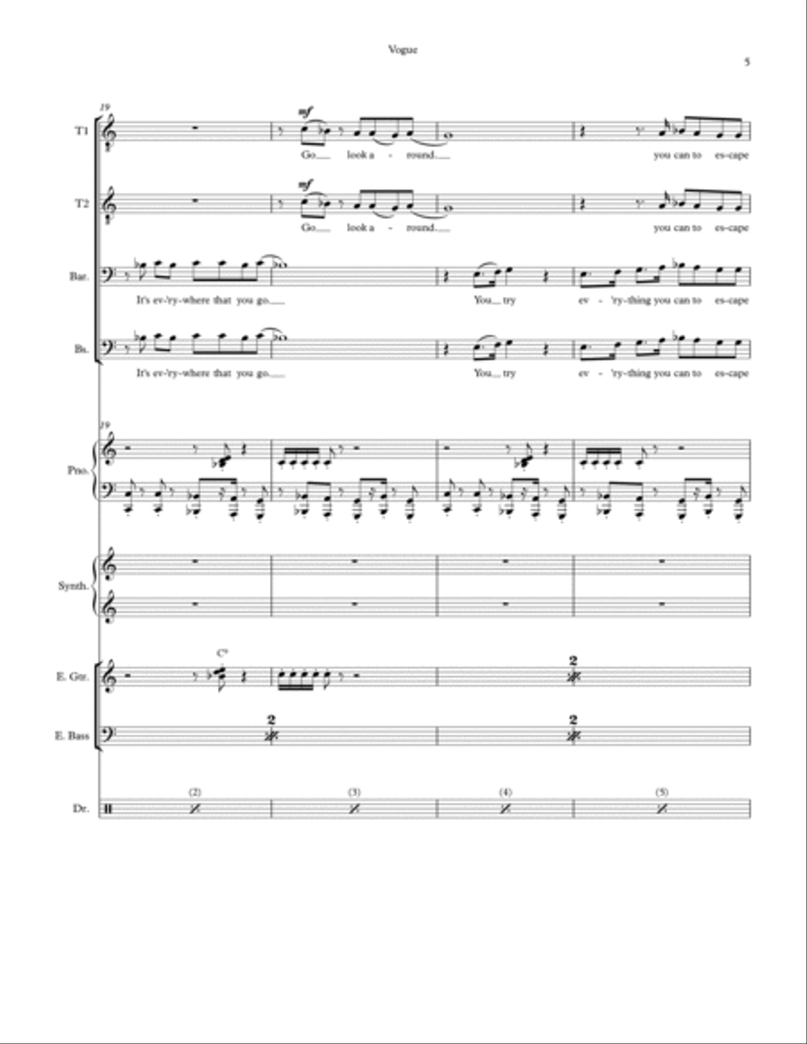 Vogue Small Ensemble scores gallery preview page 5