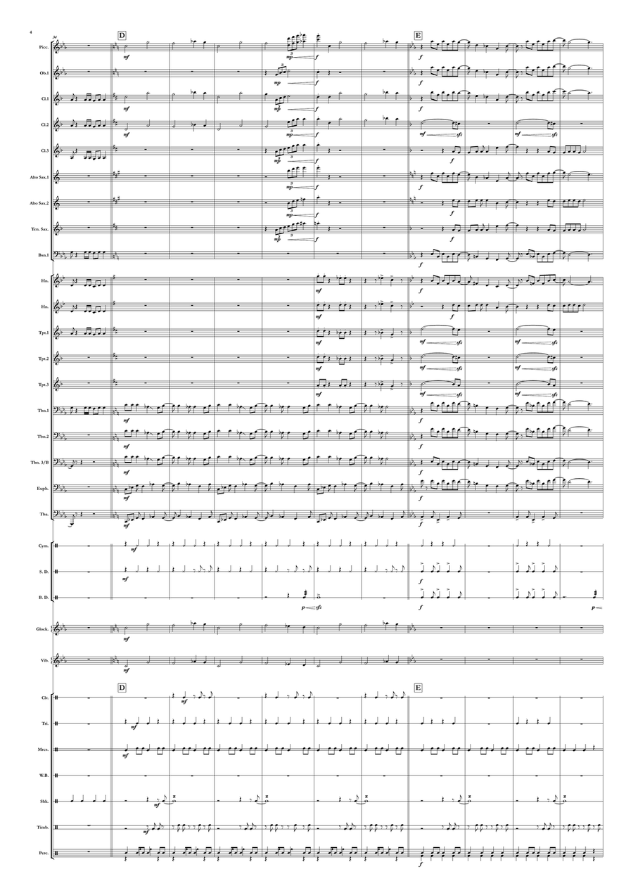 We Don't Talk About Bruno Marching Band scores gallery preview page 4