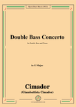 Cimador-Double Bass Concerto,in G Major,for Double Bass and Piano