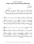 Come, Thou Fount Of Every Blessing (Duet for C-Instruments) mini preview
