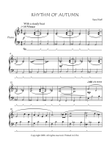 Rhythm of Autumn - piano solo for early intermediate level