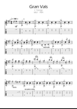 Gran Vals Tabs, Tárrega