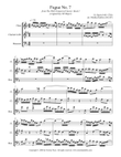 Bach Fugue No. 7 for Woodwind Trio (Flute, Clarinet, and Bassoon)