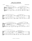 Aria in D Minor (from 27 Harpsichord Pieces)