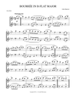 Bourrée in B-flat Major