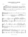 Sarabande in A Minor (from Partita in A Minor)