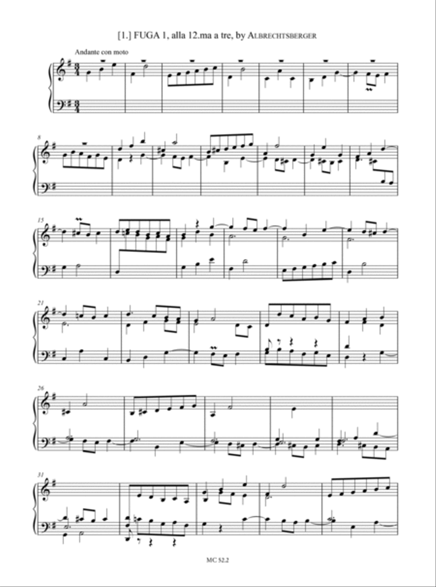 Clementi’s Selection of Practical Harmony WO 7 for Organ or Piano - Vol. 2 Organ scores gallery preview page 2