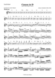 Johann Pachelbel - Canon in D - lead sheet